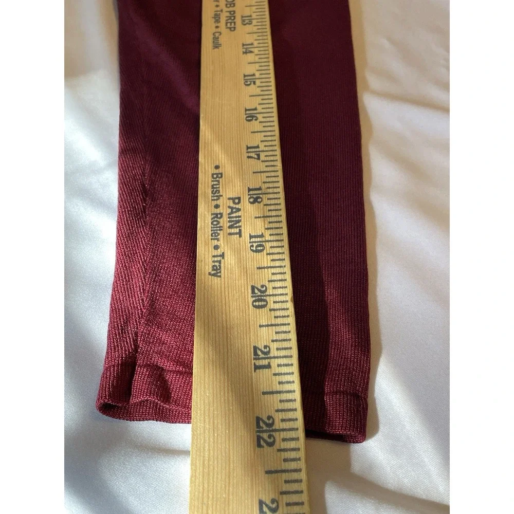 Pendleton Mock Neck Sweater Women's‎ Large Maroon Silk Blend Pullover